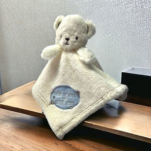 BABY GEAR Plush Teddy Bear Lovey Security Blanket Thank Heaven For Little Boys